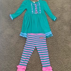 2pc Matilda Jane dress and leggings